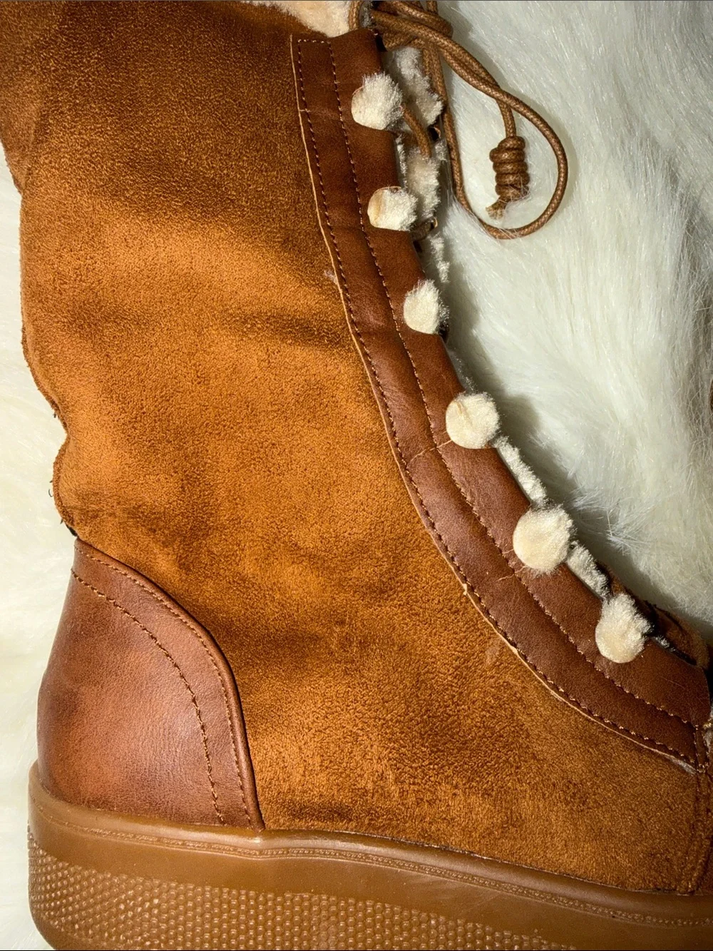 Mi. im Women’s Faux-Sherpa Lined Winter Boots - Brown